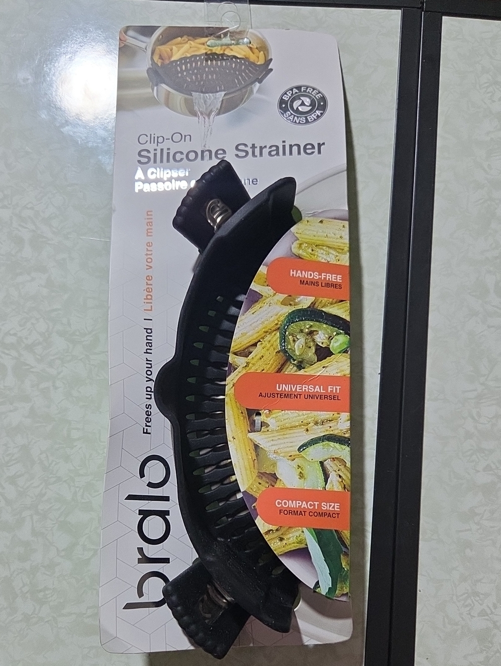 Bralo Clip-On Silicone‎ Strainer - Black